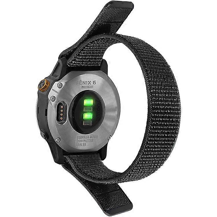 Compatible For Garmin Fenix 6/Samsung Galaxy Watch 3 45mm/Watch 46mm Adjutable Nylon Loop Fastener Smart Watch Band Replacement St