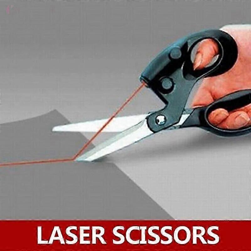 Straight Laser Guided Fabric Trimmer Sewing Cut Scissors Paper Craft