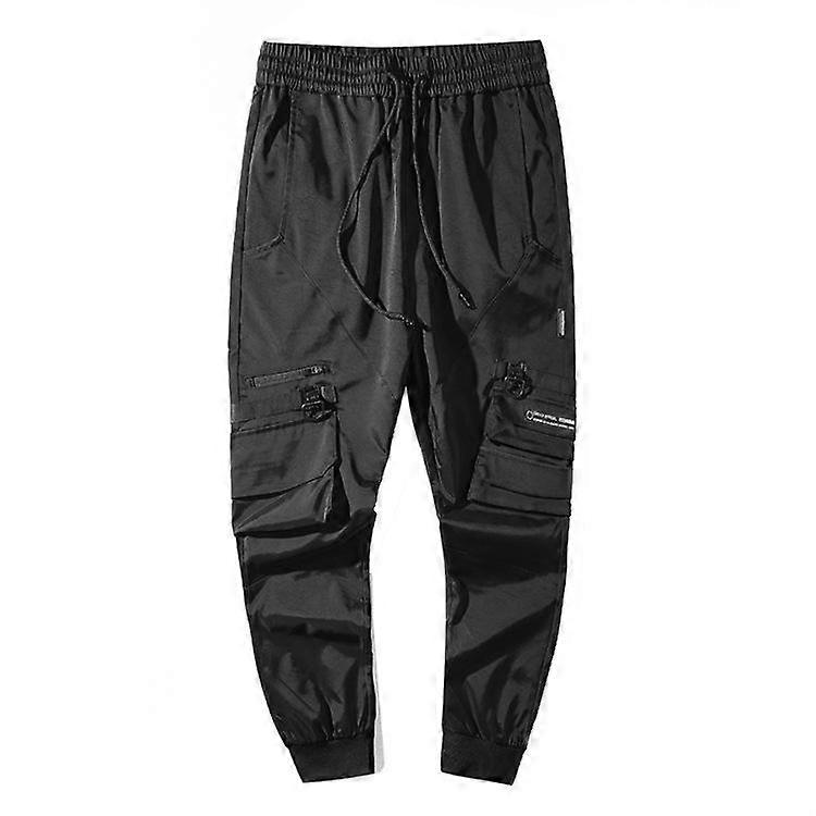 CR And New Men's Pants Dark Functional Motorcycle Work Clothes Multi Pocket Composite Fabric INS Men's Pants