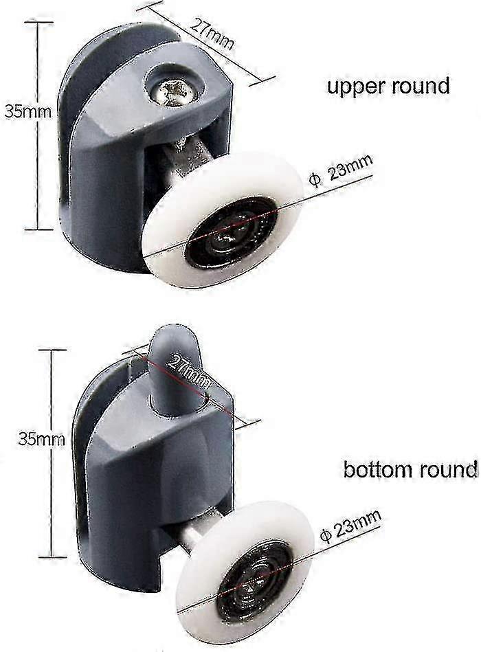 スライド式バスルームエンクロージャー交換用の8ピース23mmシャワードアローラー