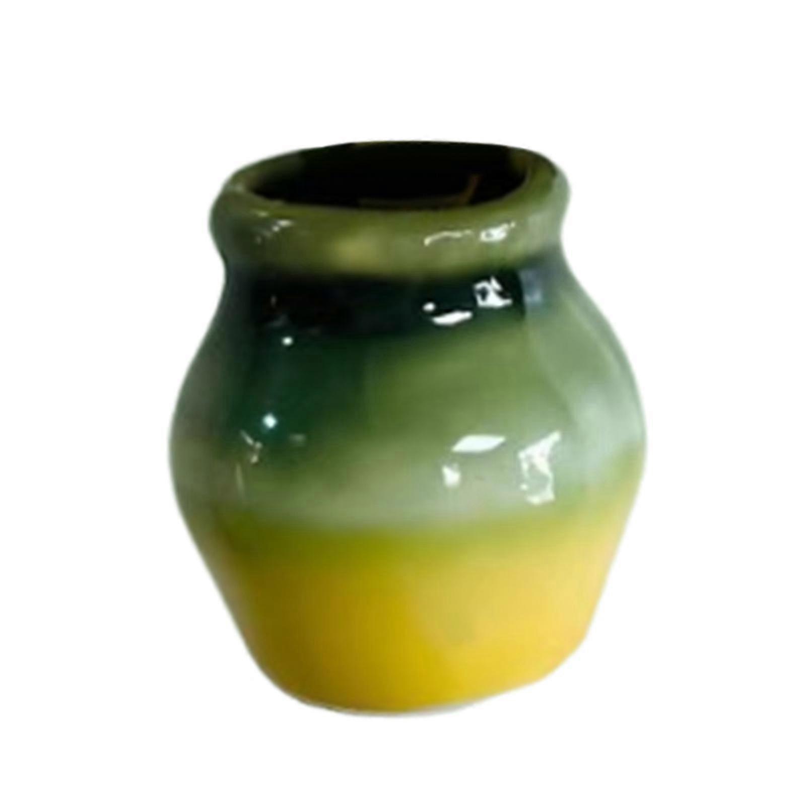 Mini Ceramic Vase Fridge Magnets Small Tiny Vase for Kitchen Door Whiteboard