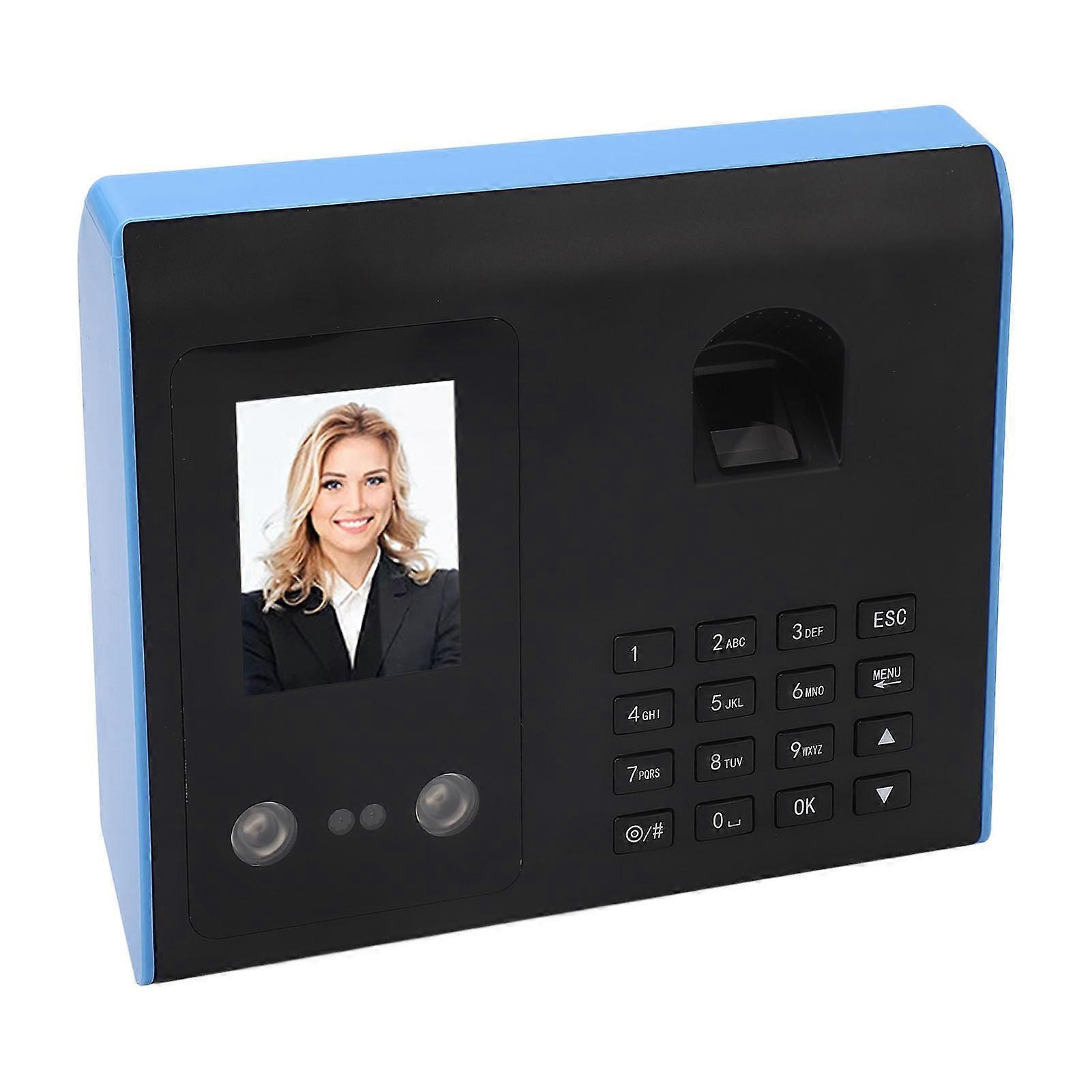 Employee Attendance Machine Fingerprint Face Recognition Password Time Attendance for Office EU Plug 