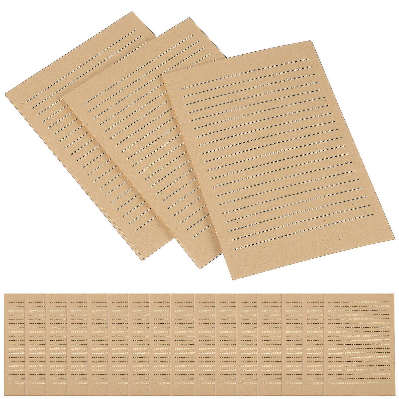 200 Sheets Vintage Lined Kraft Writing Paper for Invitations, Weddings, Anniversaries, and Greetings – Smooth Finish for Easy Writing