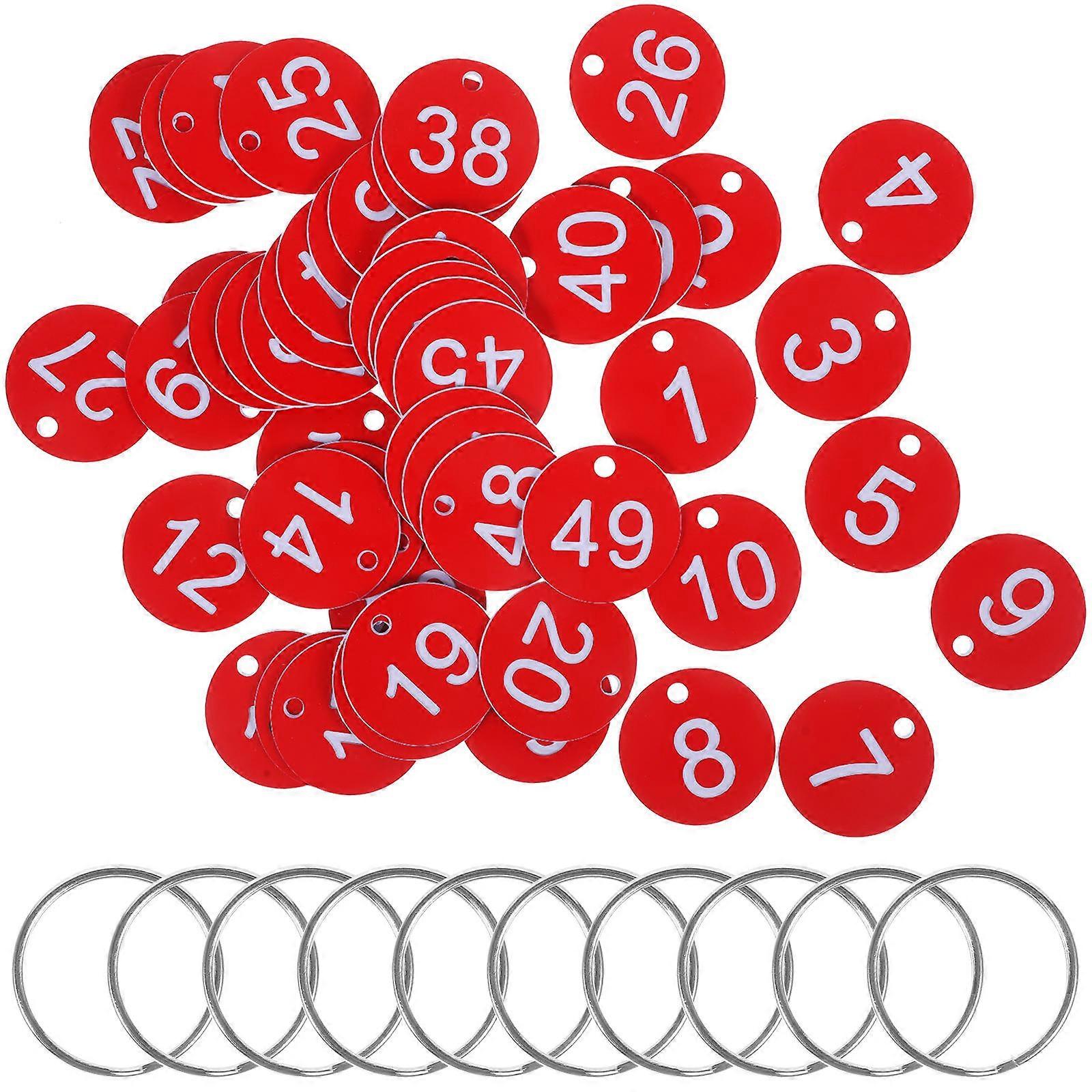 Identification Tags Made of Acrylic, Featuring Clear Numbers and Easy Replacement System