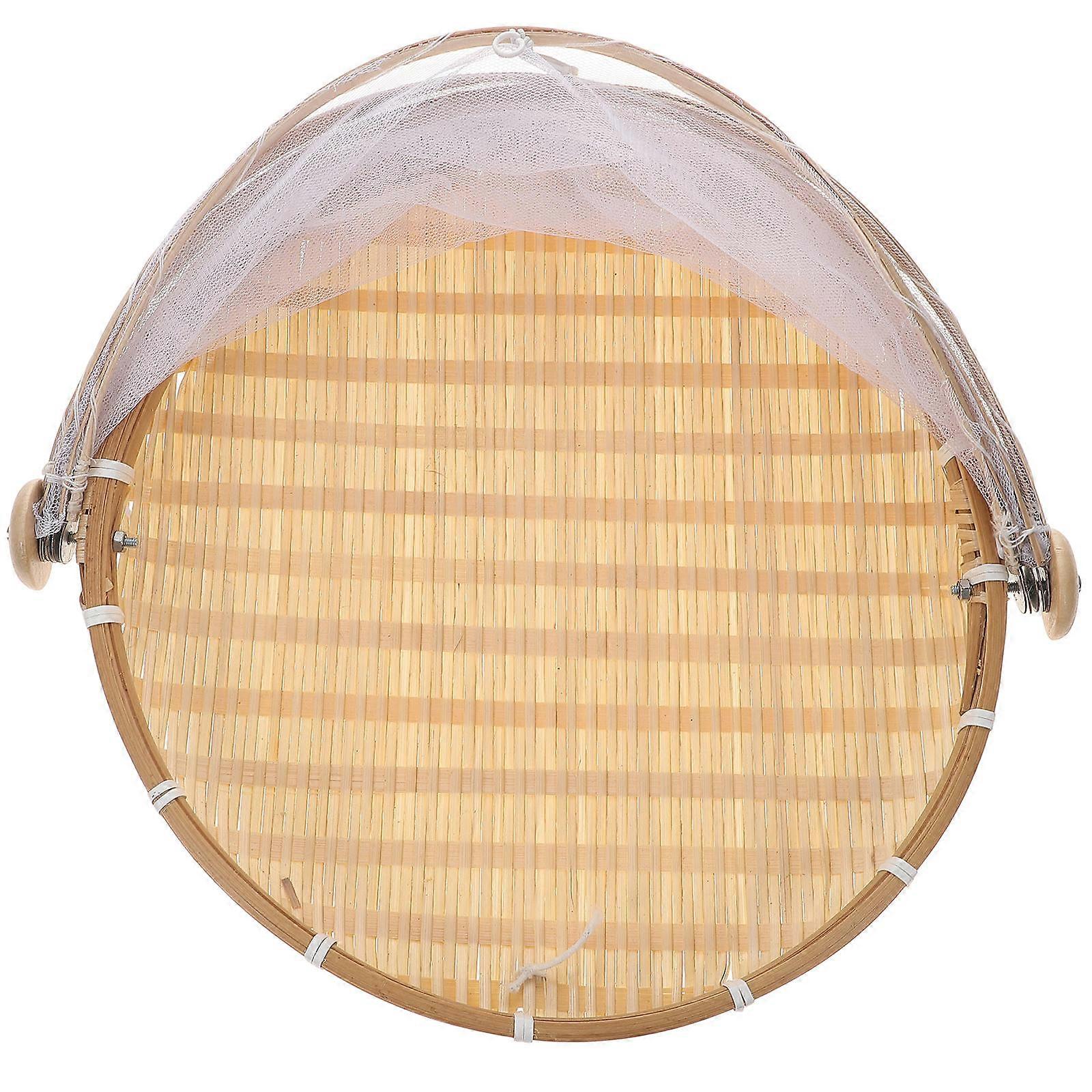 Khaki Synthetic Storage Basket for Home Use Multi-function Woven Basket 1Pc