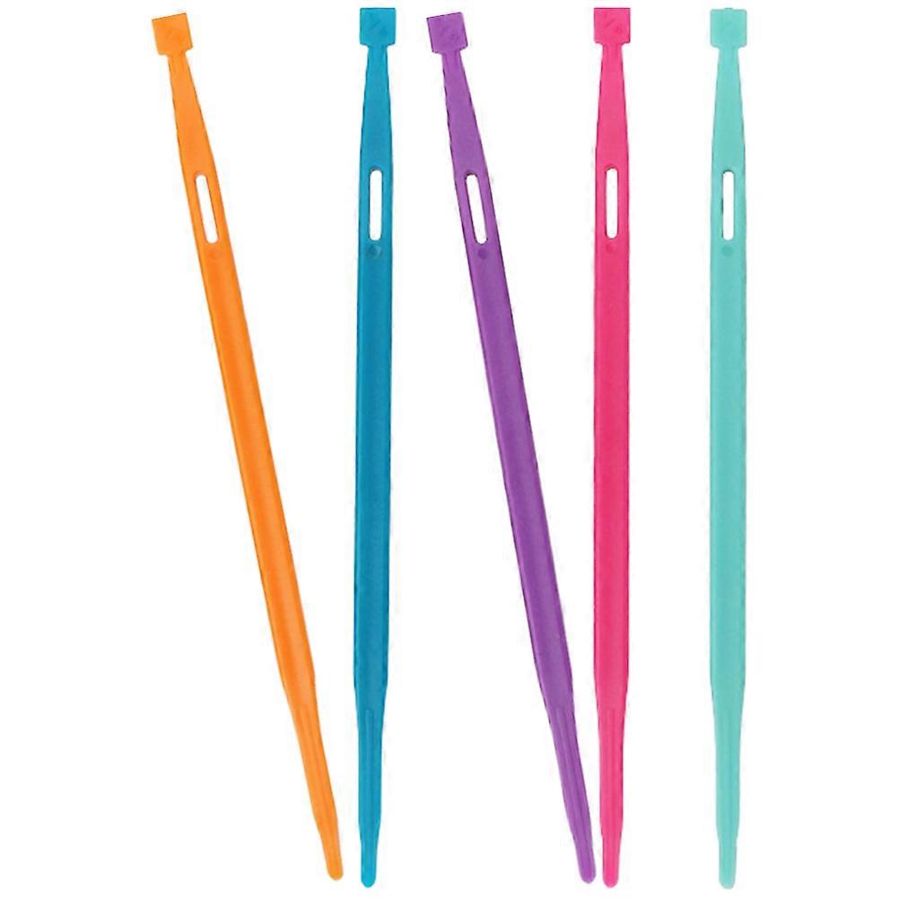 Drawstring Replacement Tool Elastic Band Threading Apparatus Blue For Handicraft Enthusiasts 5Pcs