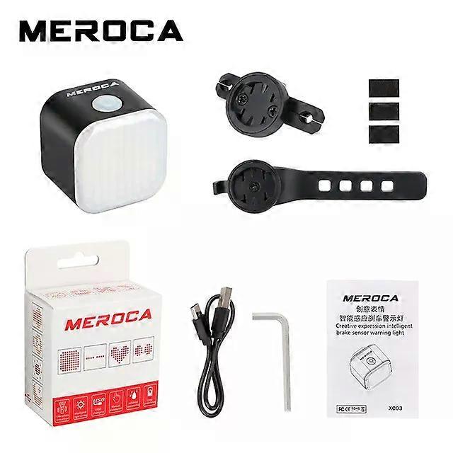 Bicycle Parts Bike Creative Tail Light Intelligent Automatic Brake Bicycle Sensor Waterproof Usb Charging Installable Airtag Positioning