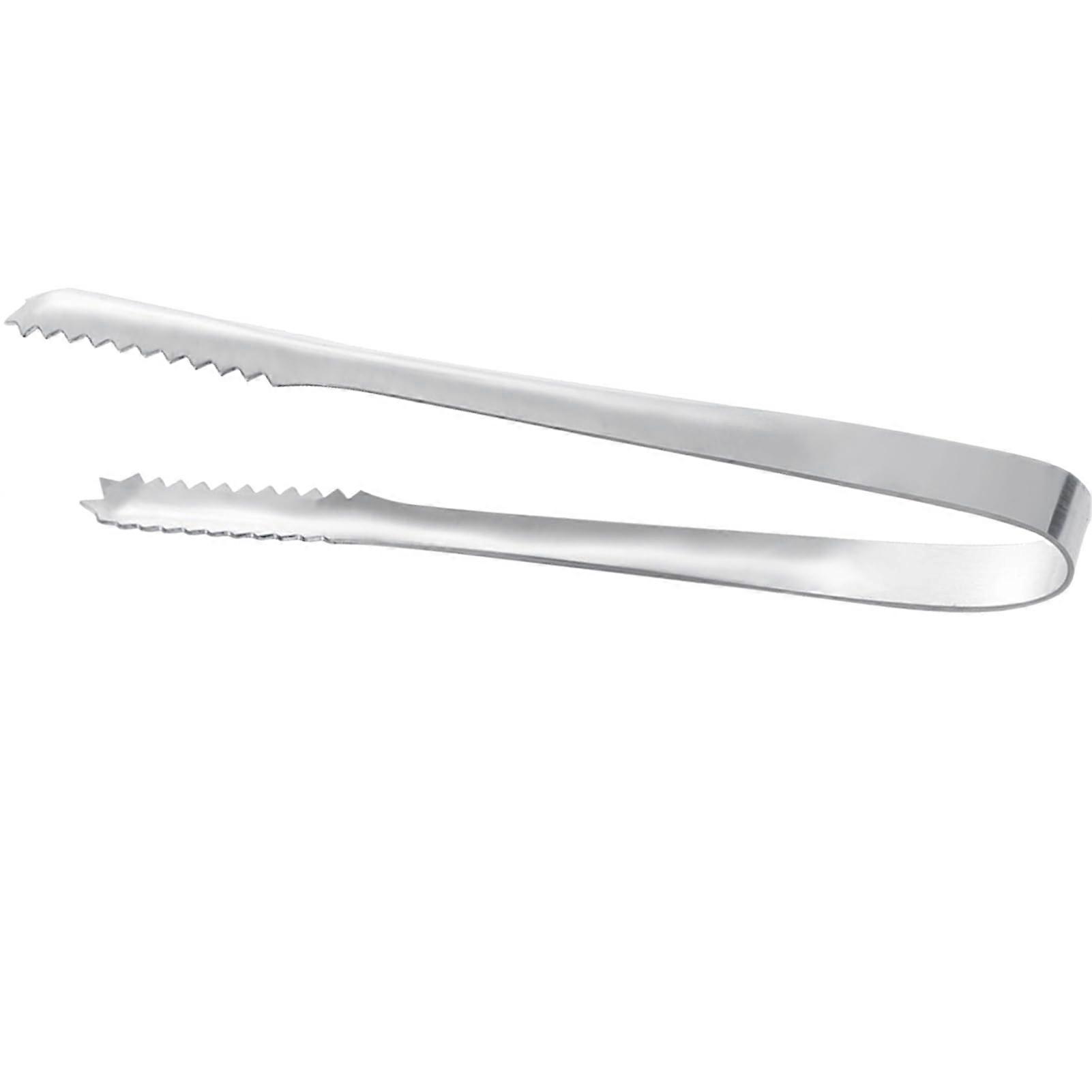 Stainless Steel Ice Cube Tongs, Thick Design, Compact Size, Versatile Kitchen Tool for Home Bar Use