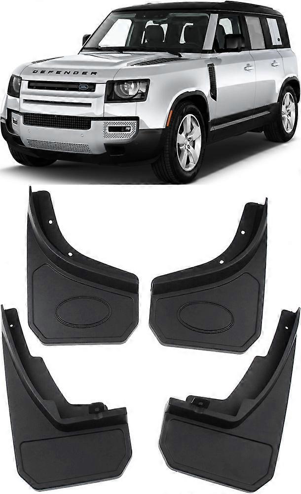 Compatible New Set Molded Splash Guards Mud Flaps For 2020-2023 Land Rover Defender L663///