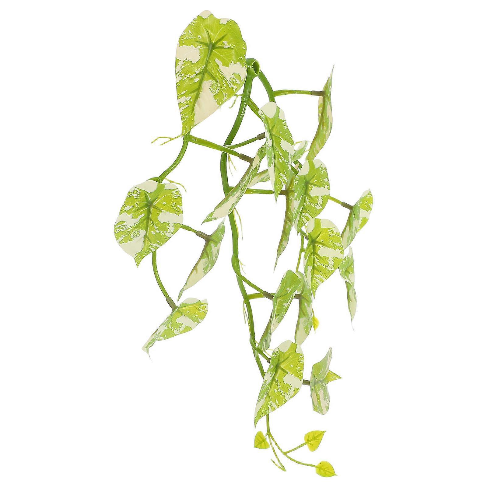Artificial Reptile Plants For Terrarium Realistic Aquarium Plants Multi 31.50X28.00X7.50CM 1Pack