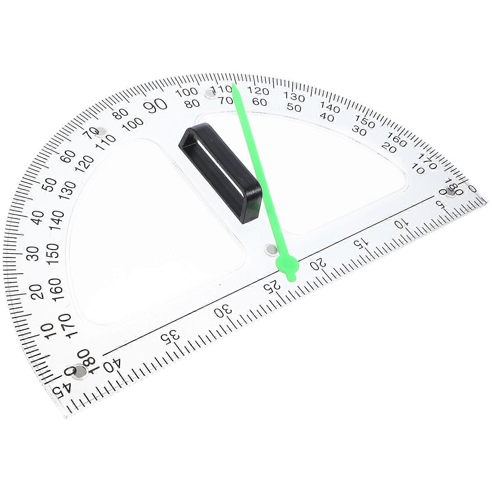 Math Protractor Ruler Angle Measuring Tool For Measurement Tasks Teachers ABS Magnet 45.00X25.00X4.00CM 1Pack
