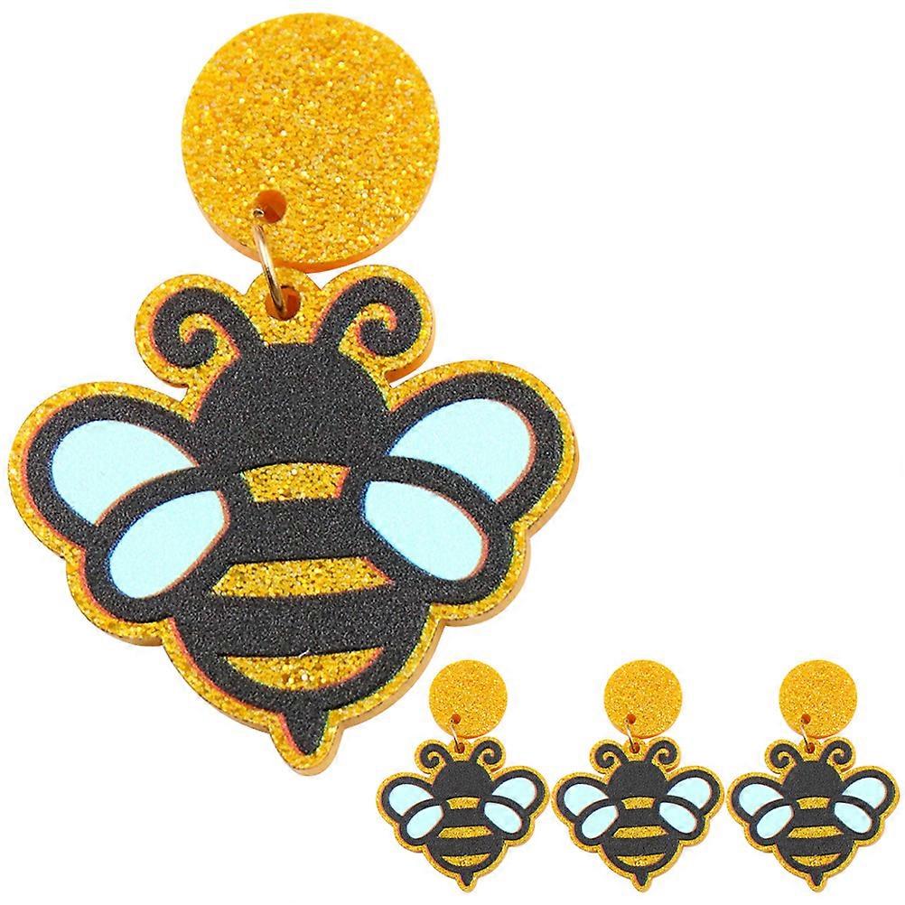 Unique Earrings Dangling Design Acrylic Material Easter Style Girls 2 Pairs