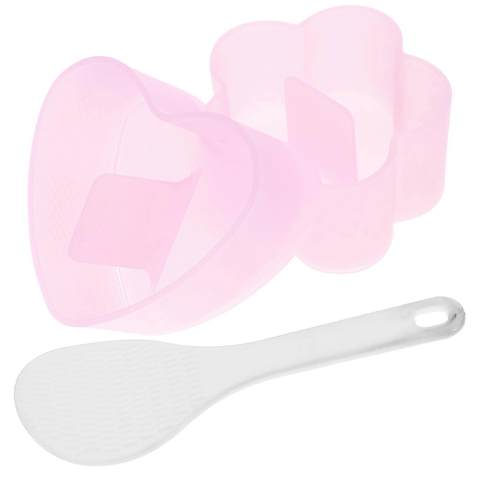 Sushi Rice Mould Onigiri Mold Set Heart Shaped Reusable Sushi Making Tool For Home Cooking 1Set