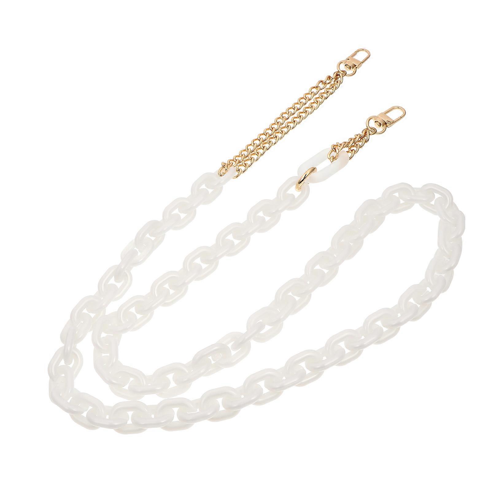 Handbag Chain Strap Durable Metal and Acrylic Bag Chains Daily Use 120cm Assorted Color 1Pc