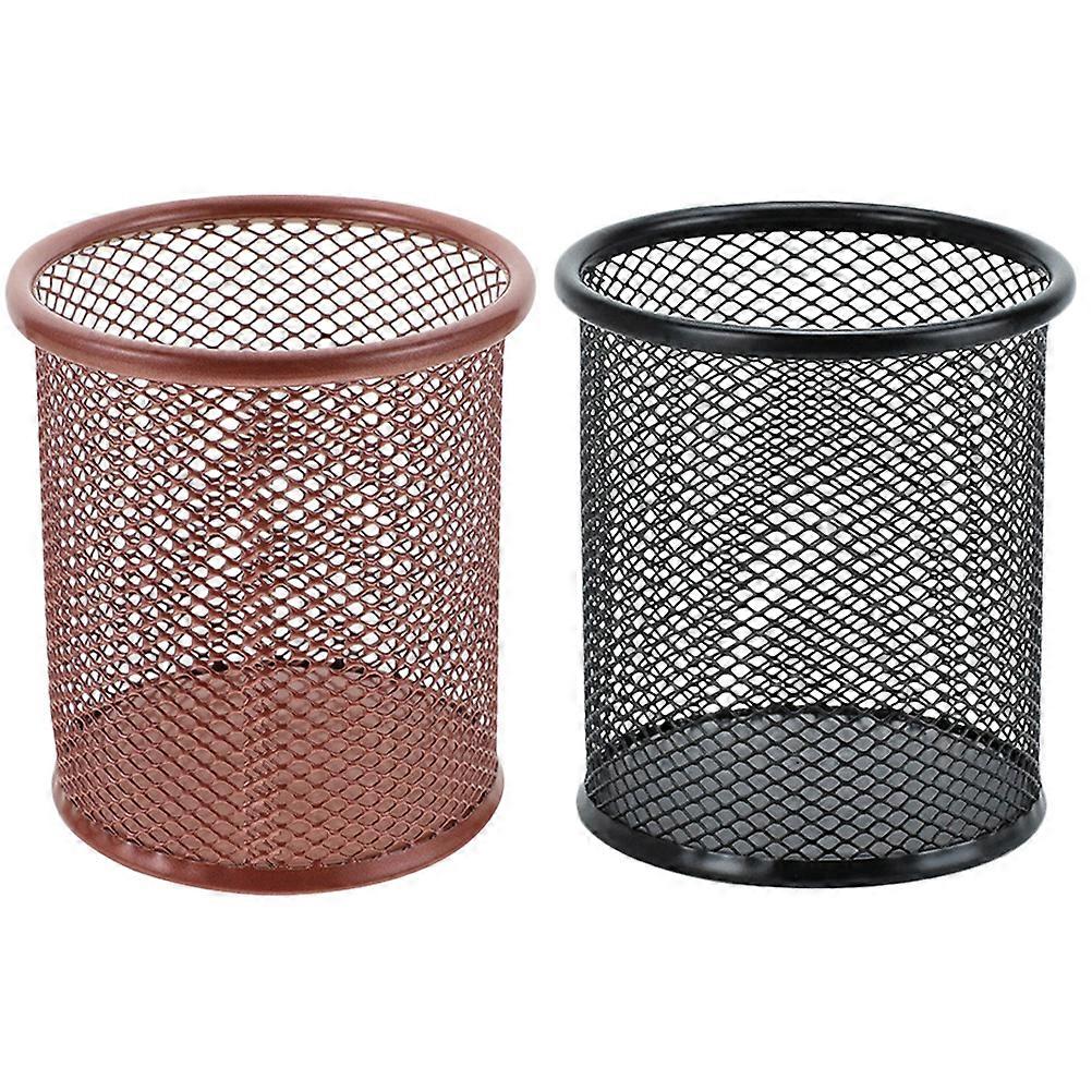 Office Desk Pen Holder Pen Stands Simple Style Study Room 2Pcs