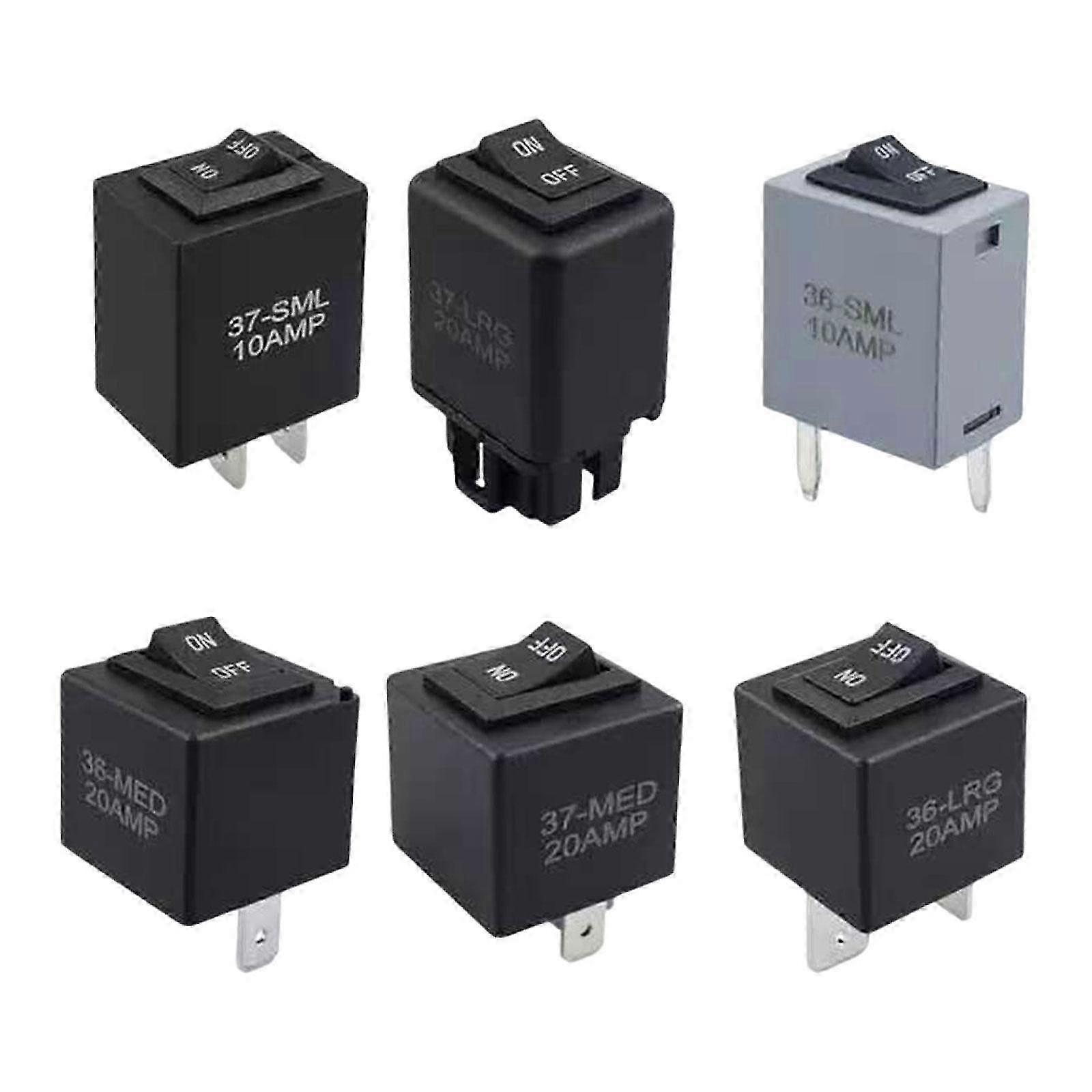 6 Pieces Relay Bypass Switch Kit Car Accessories Multfunctional Relay Tester Edition 0619