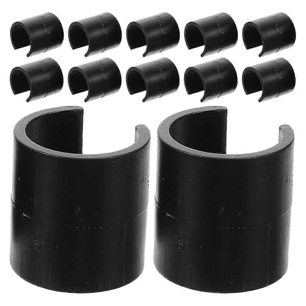 Small Garden Flag Holder Plastic Flag Fixing Clips For Soccer Training Poles Outdoor Use 20Pcs