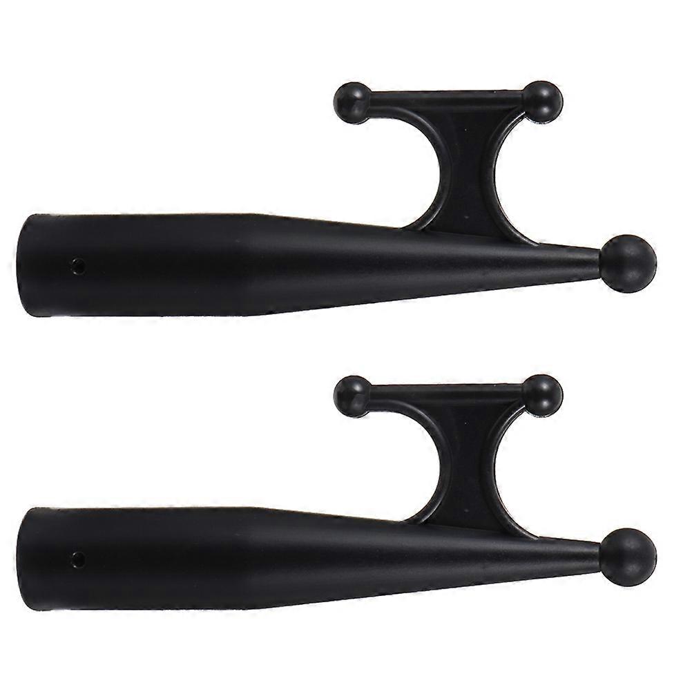 Durable Black Nylon Boat Hook Attachment for Docking and Versatile Use with Telescopic Poles 2 PCS