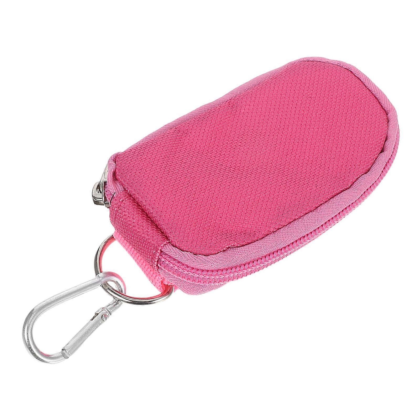 Essential Oil Carrying Case Pink Rectangular Travel Essentials Oil 4.9X2.4X0.6in Home Use 1Set