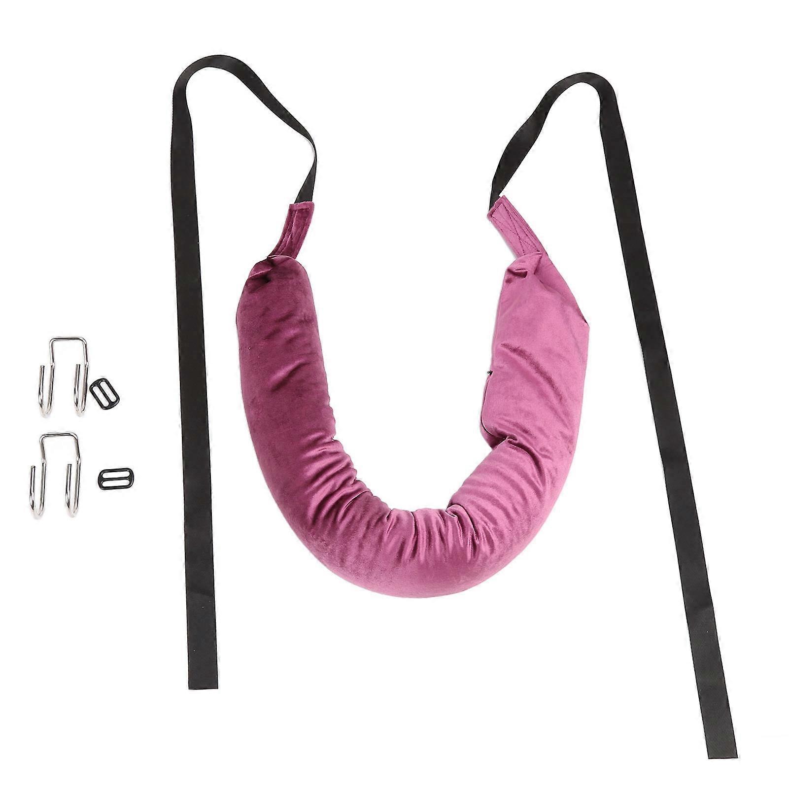 Soft, comfortable and lightweight hanging lumbar belt for back stretching, ideal for home, office or gym.