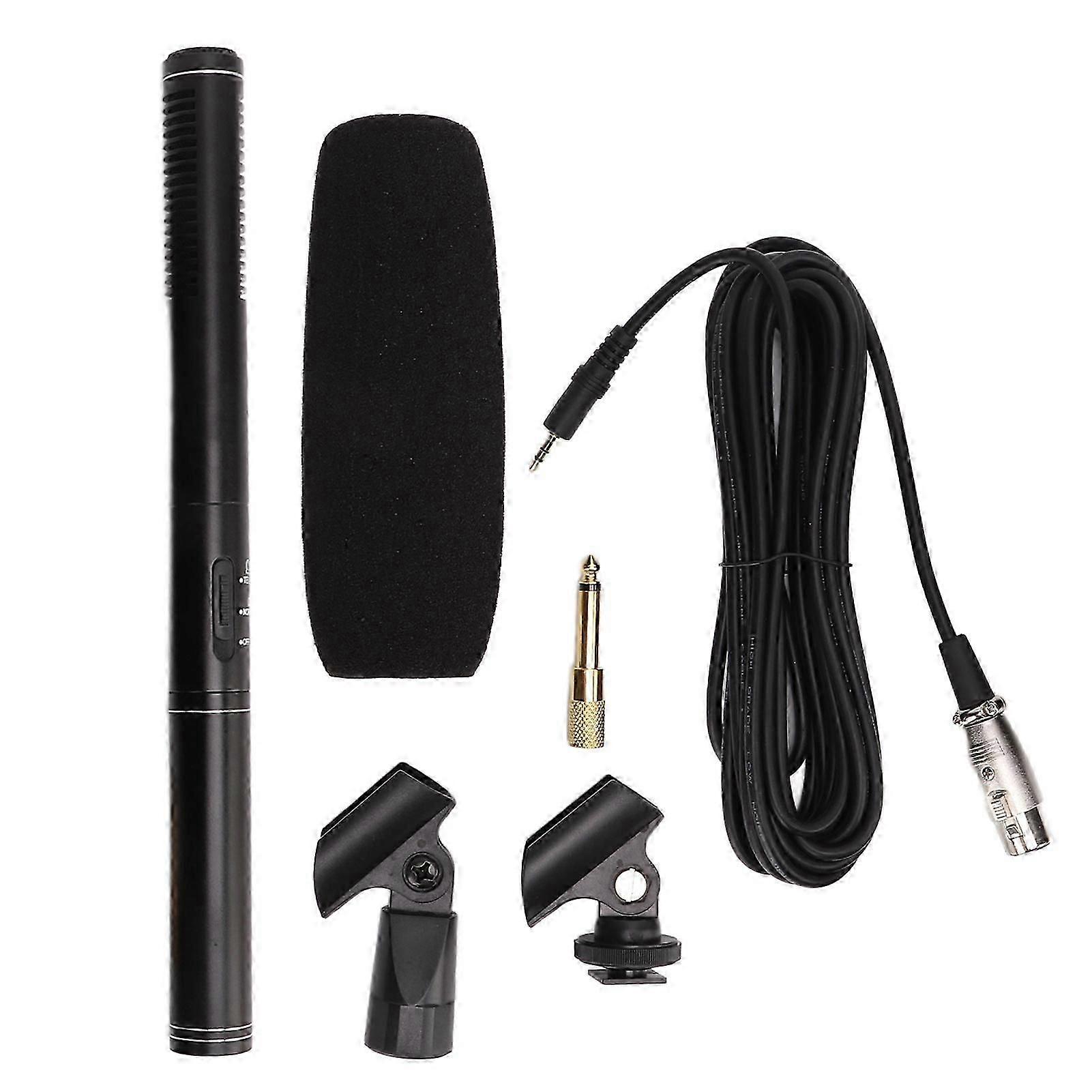 Interview Microphone Camera Condenser Mic High Sensitivity for Meeting Recording