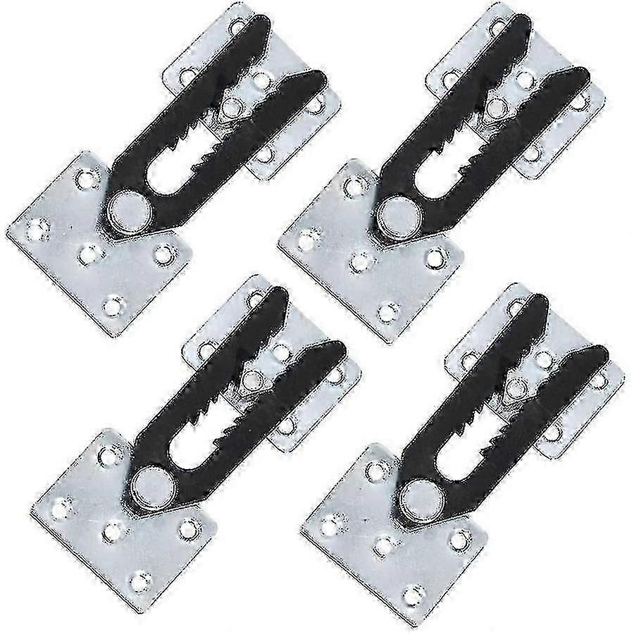 Conector de sofá secional, 4 peças de encaixe de metal para sofá, estilo jacaré, conector de sofá secional