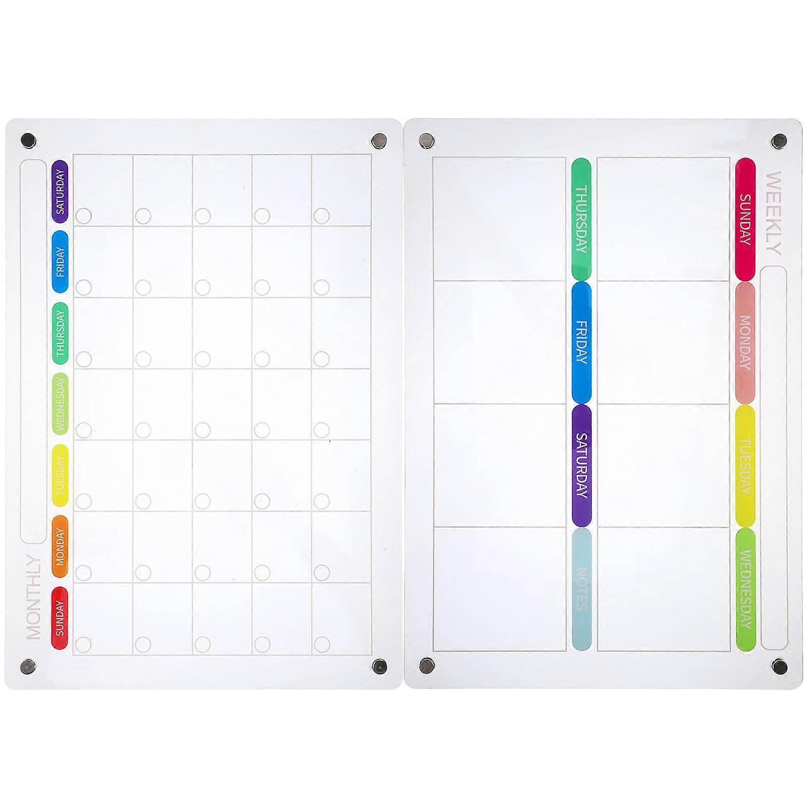 Desk Gadgets Erasable Memo Board for Wall Household Use Silver 43.00X30.00X0.40CM Planning 1 Set