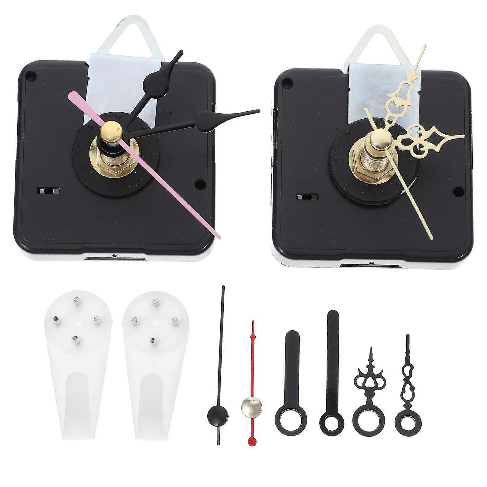 Clock Components Kit Wall Clock Repair Parts Clock Hands Replacement Home Decoration Multi Color 2.16X2.16X1.38in 1Set