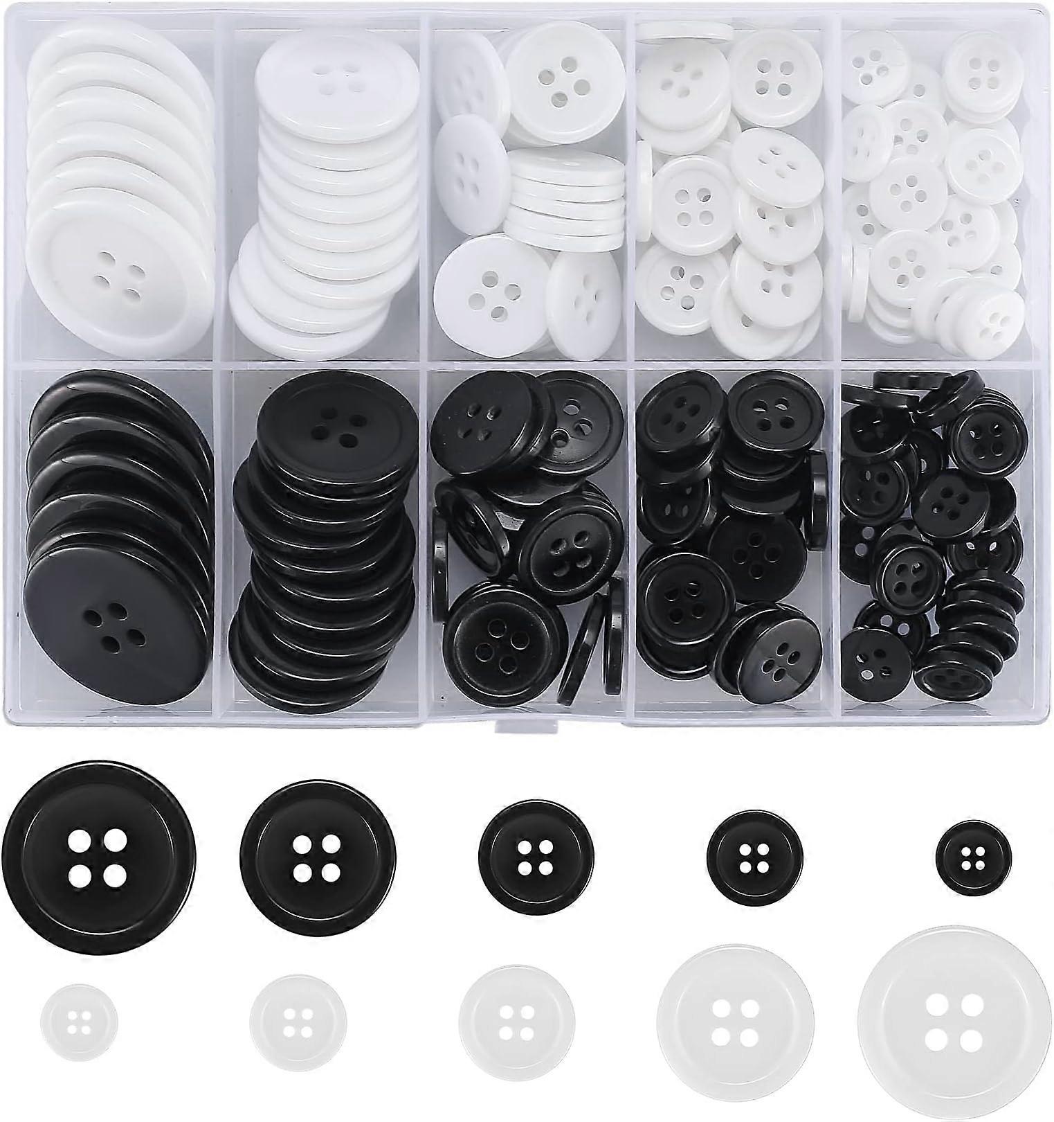 160pcs 4-hole round sewing buttons, sewing crafts