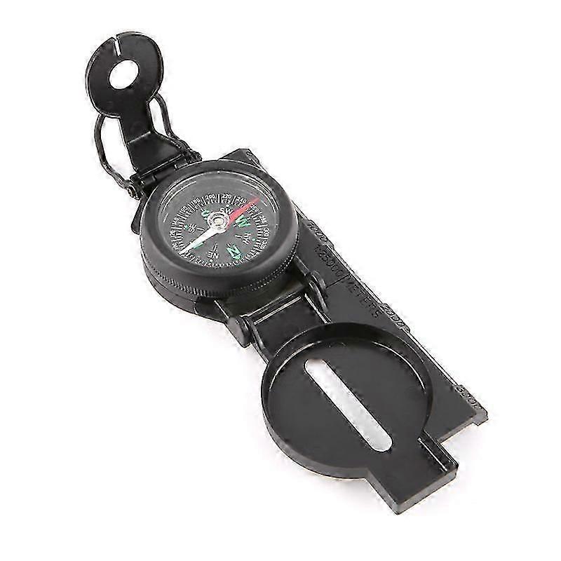 Portable Compass Military Outdoor Camping Folding Lens Compass Army Hiking Survival Trip Precise Navigation Expedition Tool