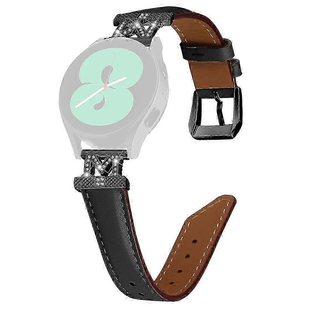 Type C Black Buckle Watch Strap for compatible devices M-Shape Connector 20mm Watch Band