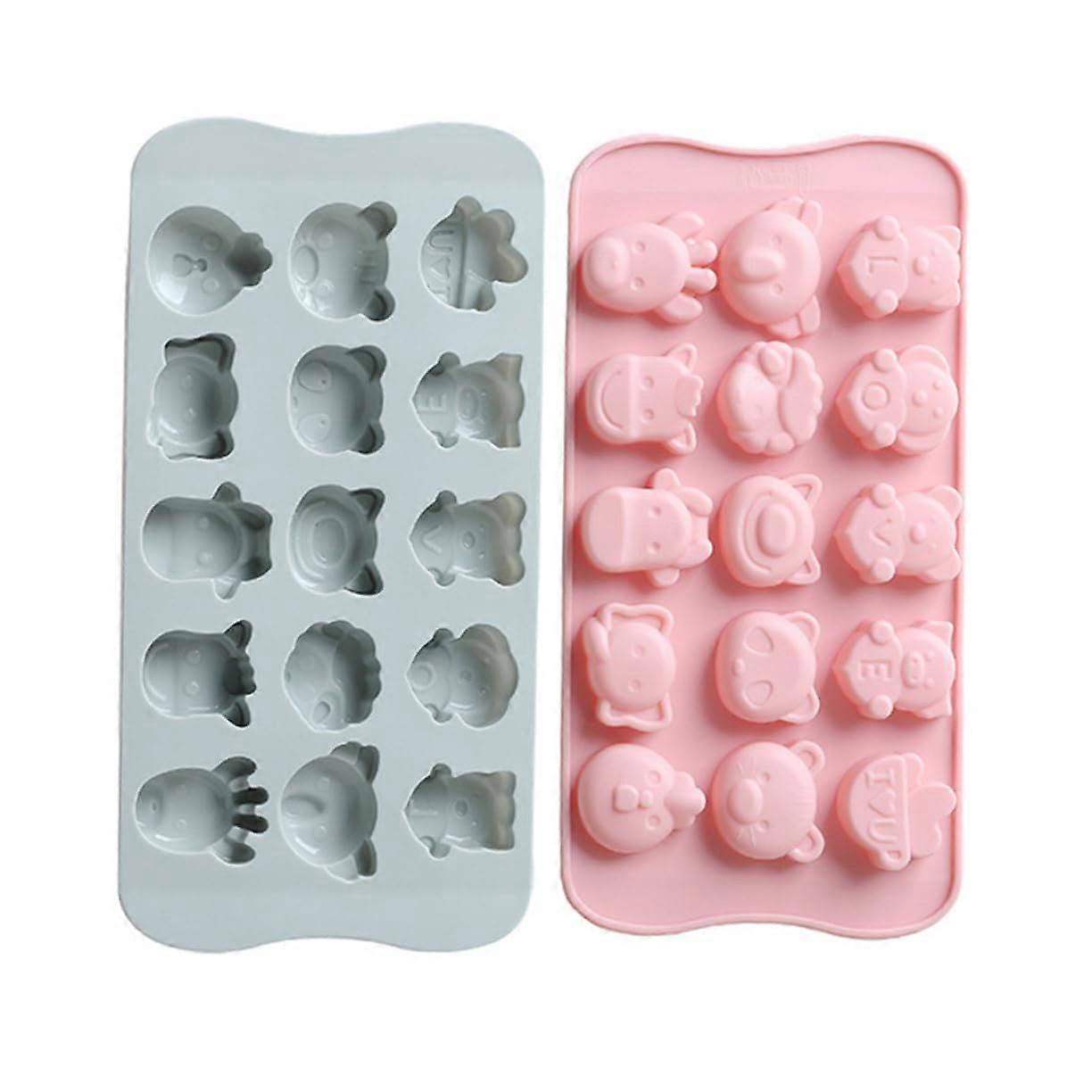Silicone Animal-Shaped Baking Molds Set of 2, Food-Grade, Easy to Clean, Ideal for Creative Cake Ideas