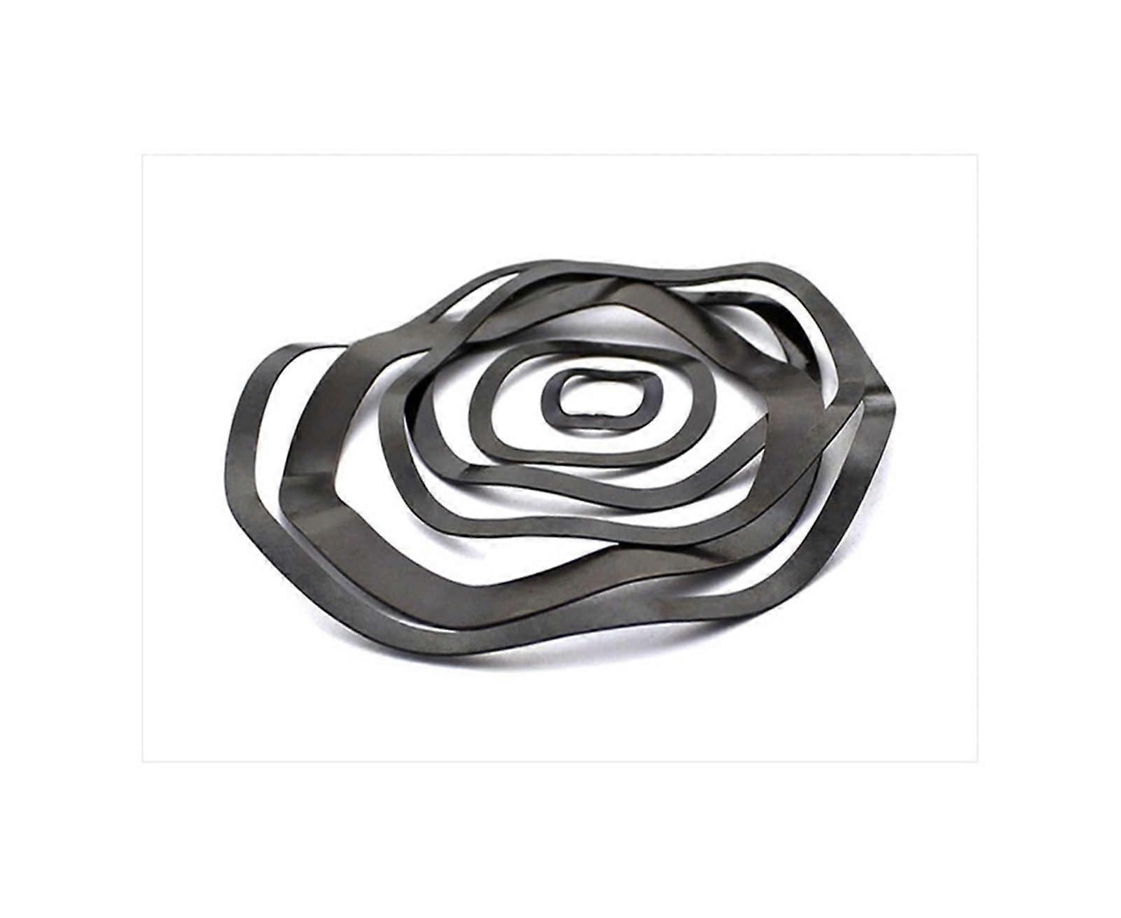Pack of 50 Spring Steel 65 Mn Peak Washer Wavy Washer Squiggle Elastic Washer M3M118 (Size : M6 X 12 X 0.3) Ref: 8410