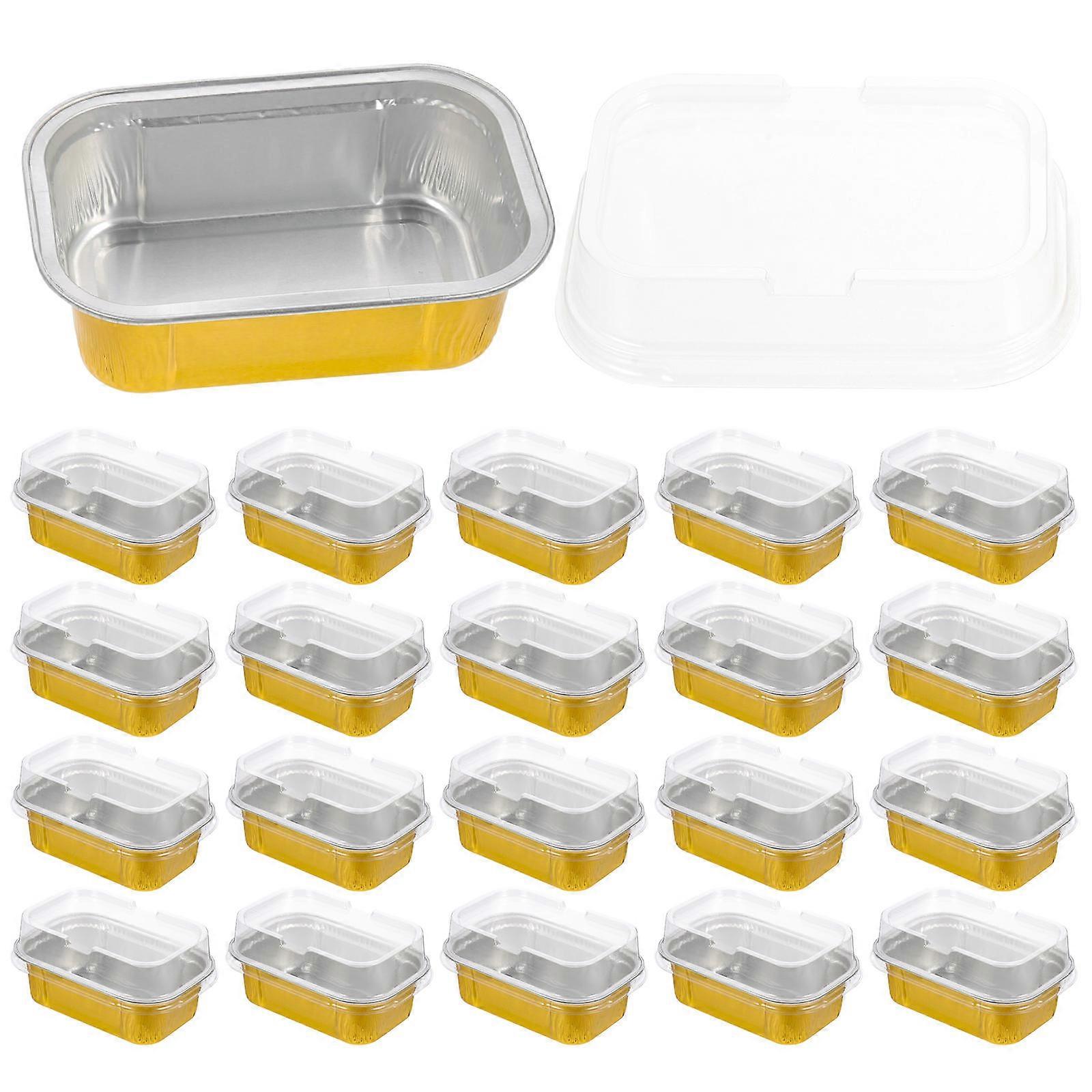 Multi-Function Cake Container Transparent Cake Containers Wedding Parties Oven Safe 50Pcs
