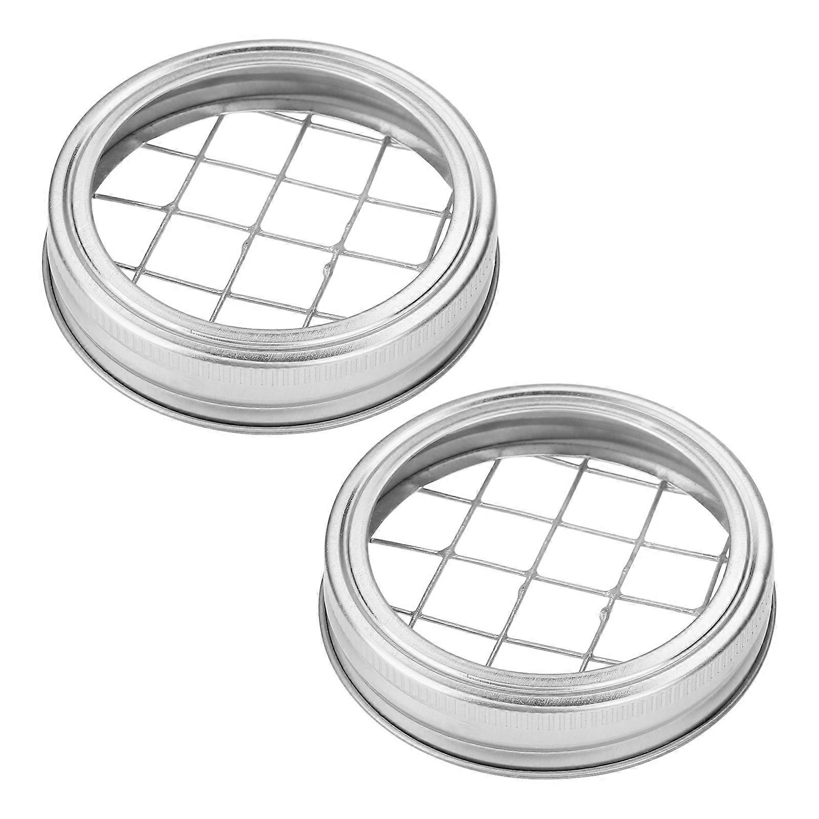 Decorative Jar Inserts For Mason Jar, Mason Jar Frog Lid With Square Grids Enhances Your Flower Arrangements, Canning Jar Accessories For Regular