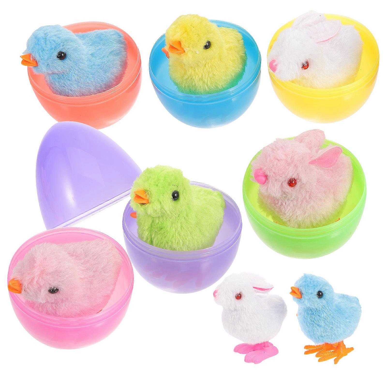 Wind Up Rabbit and Chicken Easter Fillers Set – Fun Decorations for Egg Hunts, Showers, Birthdays, and Holiday Activities