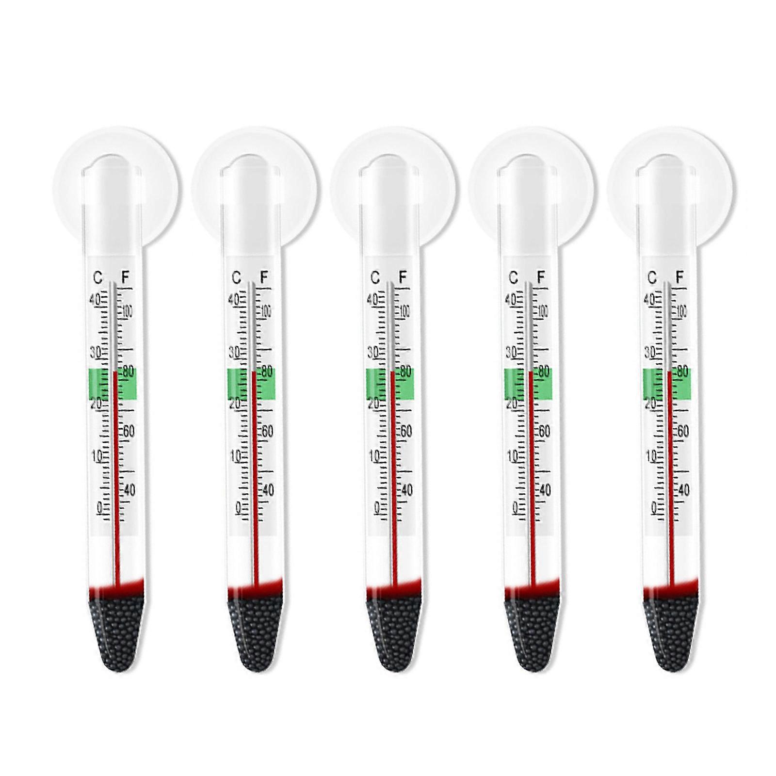 5 buc Acvarii din sticlă Termometre Indicator de temperatură a apei submersibile de înaltă precizie pentru acvarii de pește Iaz și laboratoare