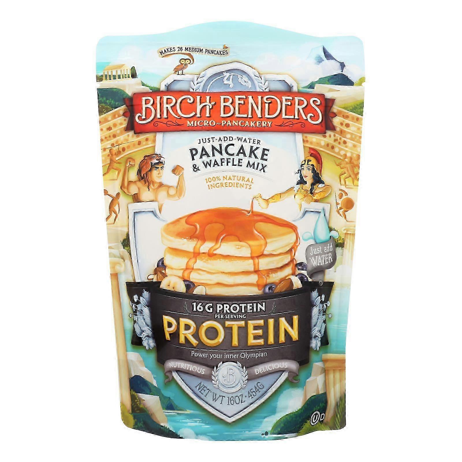Proteinpandekage og vaffelblanding - Etui med 6 - 16 oz