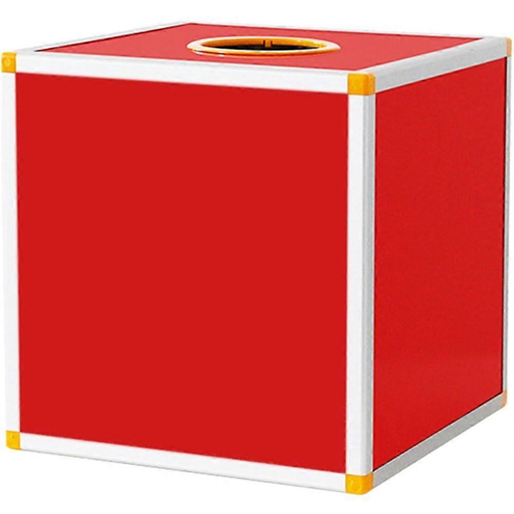 Lottery lucky box, raffle ball, game box, lottery ticket capsules, donation box, raffle container, bonus ball storage box, Red.