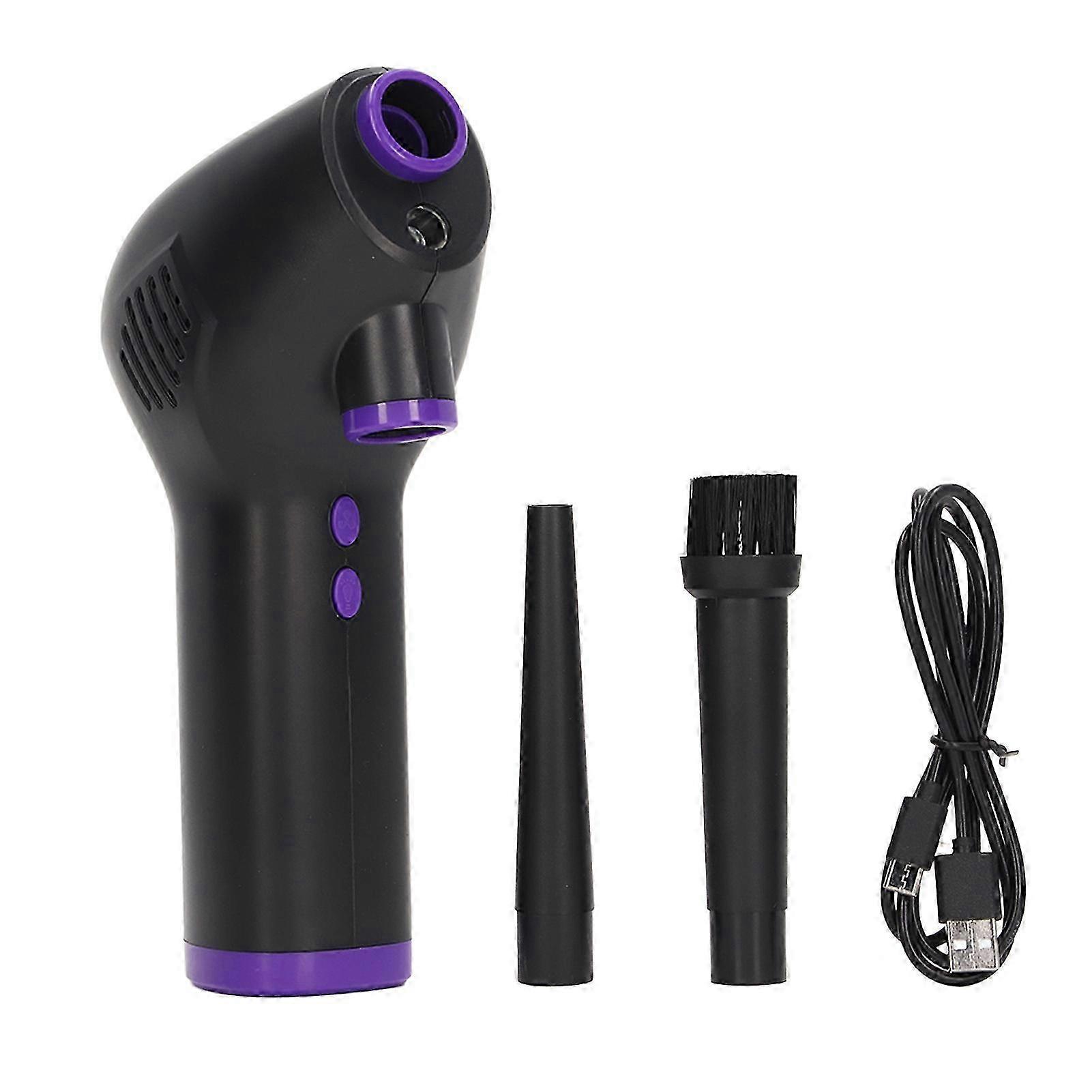 キーボードクリーニング用の強力な45000RPM電動エアダスター、充電式、ポータブル、家庭、オフィス、車、コンピューター用