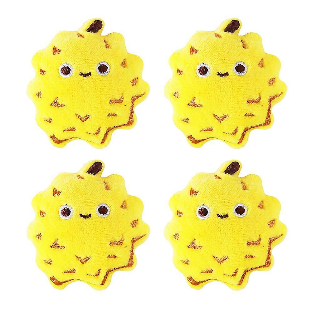 4Pcs Cute Cat Toys Kittens Interactive Toys Fruit Catnip Toys-Style6