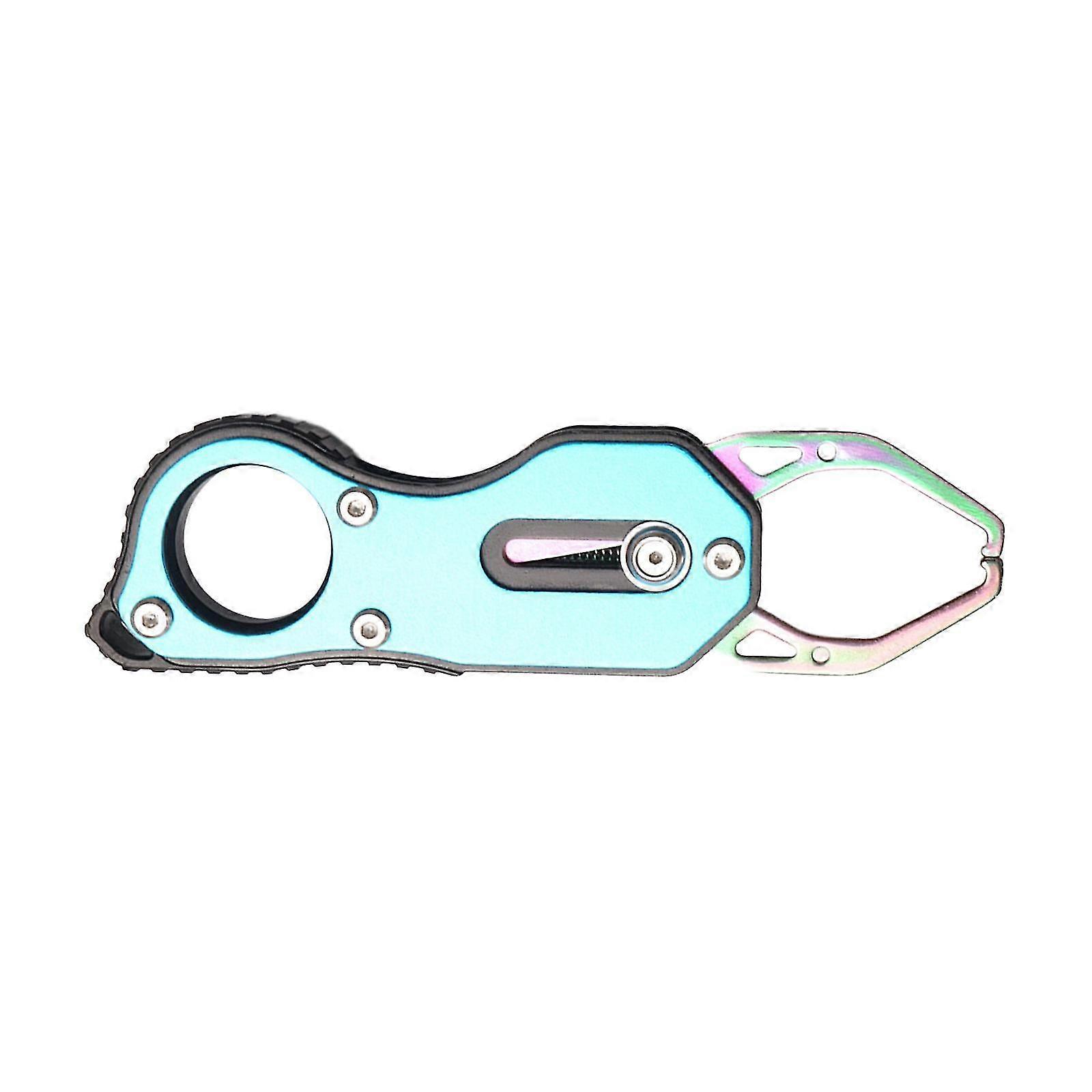 Fish Gripper, Non-Slip Fishing Lip Grip Tool with Lanyard, Durable and Wear-Resistant Handle for Outdoor Fishing Applications