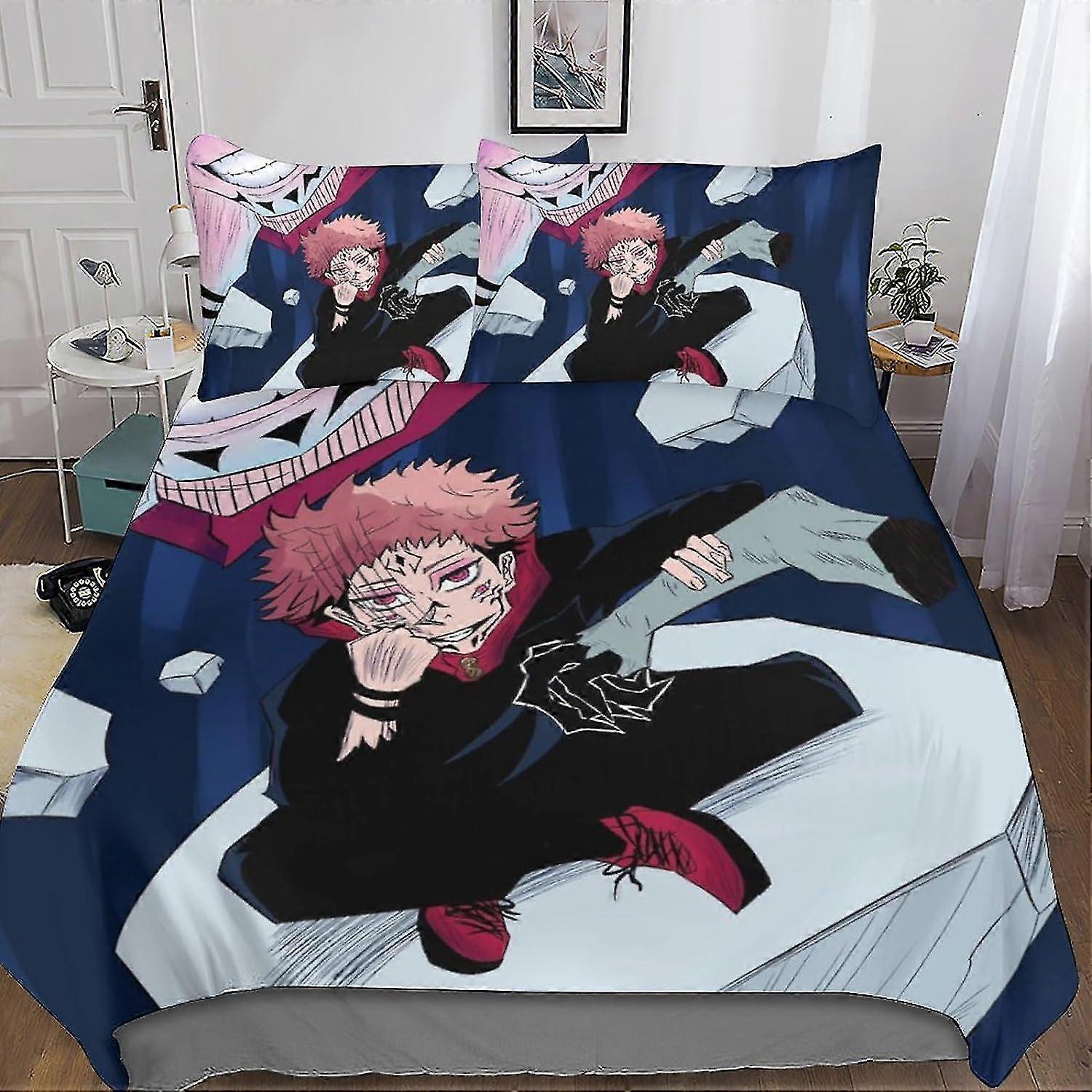3D Printed Duvet Cover Set with Pillowcases, Hypoallergenic Soft Microfiber Anime Bedding������ĳƷ��