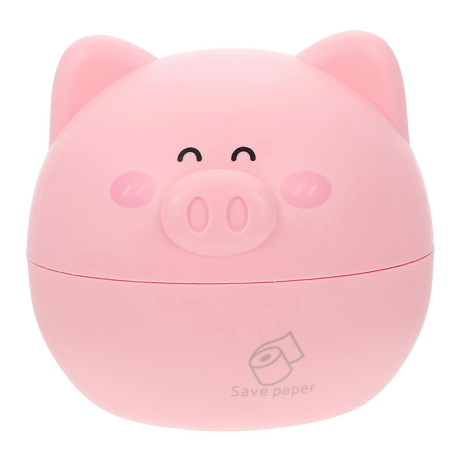 Adorable Cartoon Pig Tissue Dispenser Chic Desktop Napkin Holder for Home & Office Elegant Design with Convenient Tissue Extraction