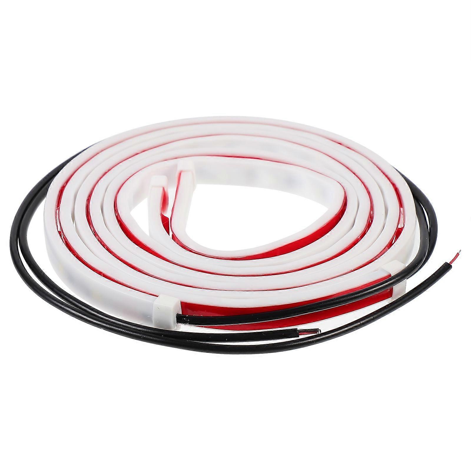 Car Door Warning Light Strip for Car Use Assorted Color PC Material Increase Sensitivity 2 Pieces
