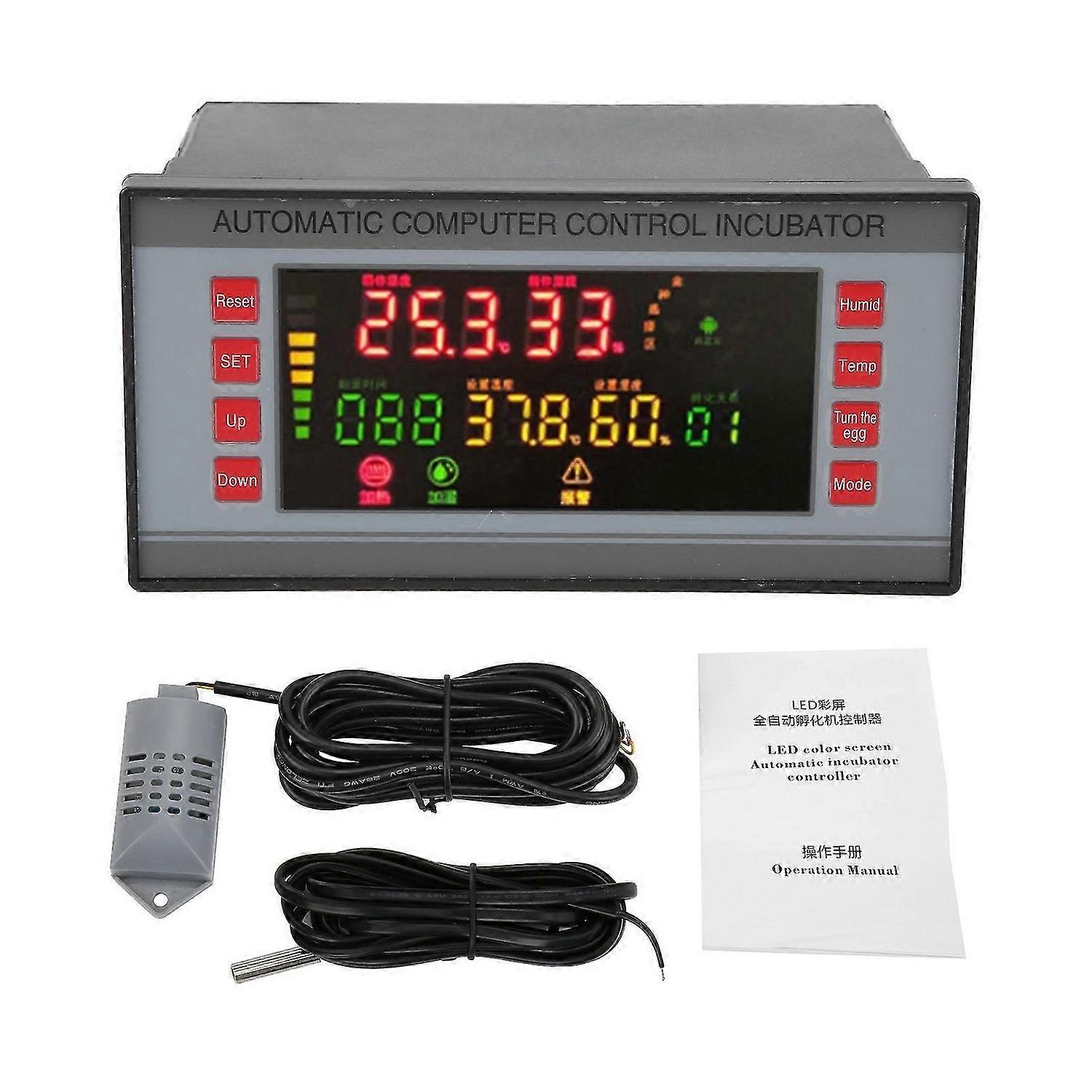 XM18 Automatic Incubator Temperature Controller LED Color Screen Temperature Control Equipment 160220V