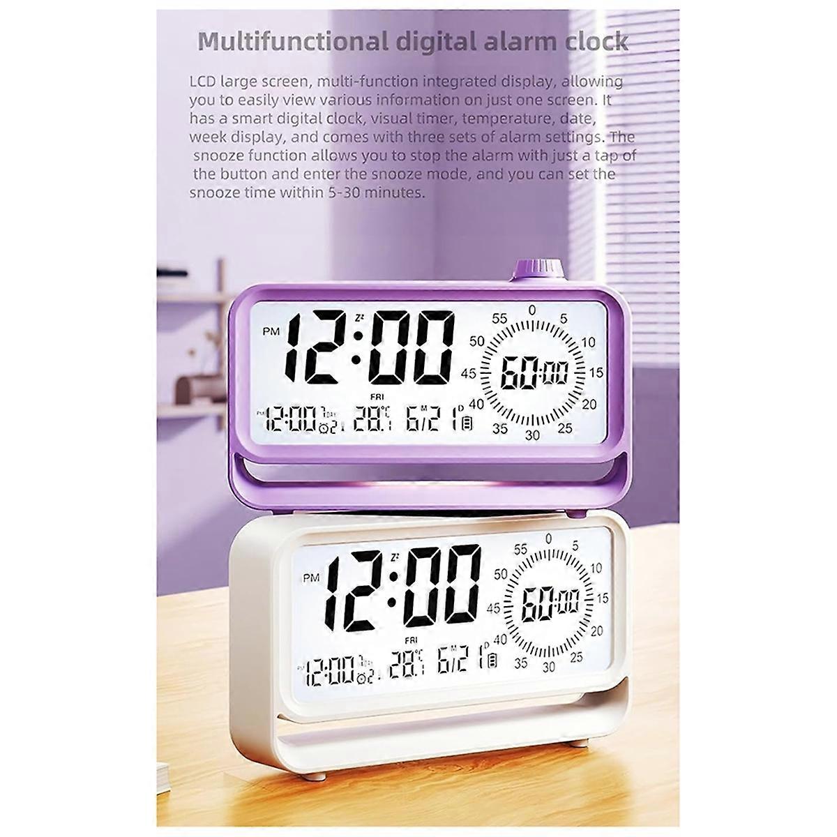 Luminous Digital Clock Night Timer with Visual Display for Students for Teaching and Time Management LED Time Reminder A