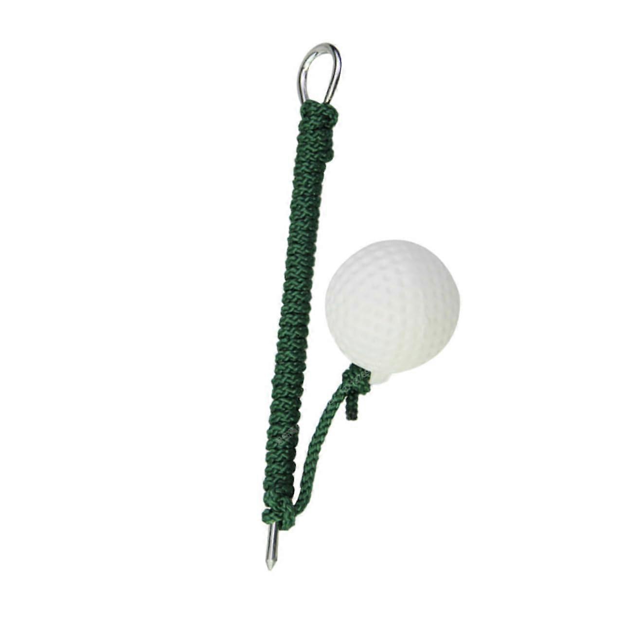 Swing Trainer Tether Ball with Rotating Exercise Rope, Green Plastic Training Ball for Running and Coordination Practice