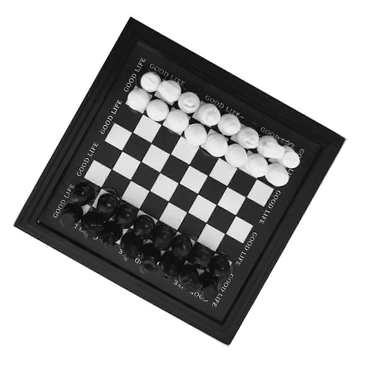48 mm Miniature Chessboard Game for Dollhouse Collectors Set - Detailed Design, Perfect for Display and Play