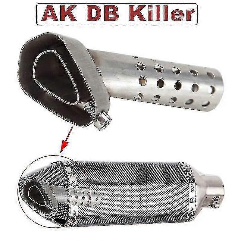 57mm*40mm Motorcycle Exhaust Muffler Db Adjustable Sound Eliminator For Akrapovic